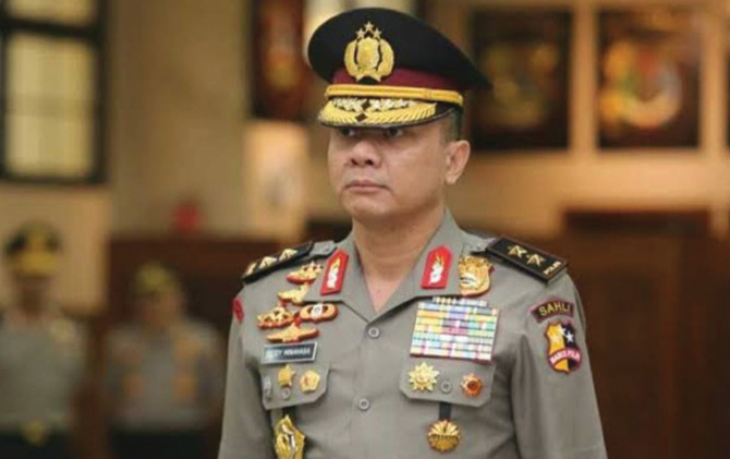 Irjen Pol Teddy Minahasa telah dipasuskan karena terkalibat kasus narkoba. (dok JawaPos.com)