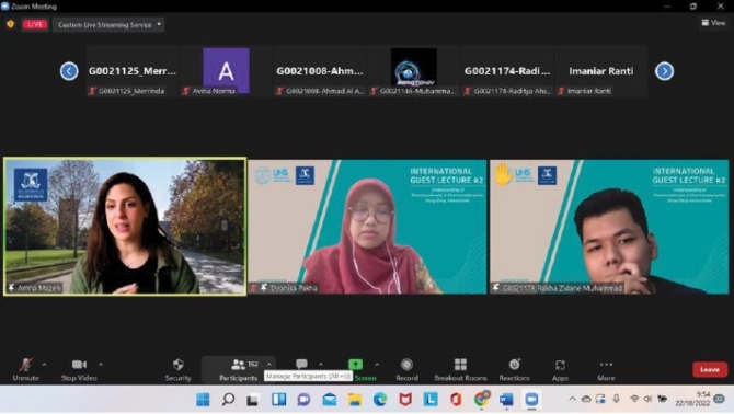 PEMAPARAN MATERI: Farmakologi FK UNS menggelar Webinar International Guest Lecture #2 secara daring, lewat Zoom dan Youtube. (FARMAKOLOGI FK UNS FOR RADAR SOLO)
