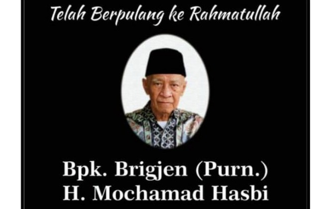 Mantan Bupati Boyolali periode 1984-1994, Brigjen (Purn) H. Mochamad Hasbi meninggal dunia.