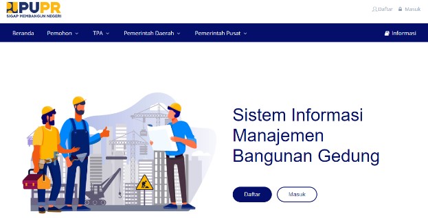 Ilustrasi: Aplikasi SIMBG error. (KemenPUPR.go.id)
