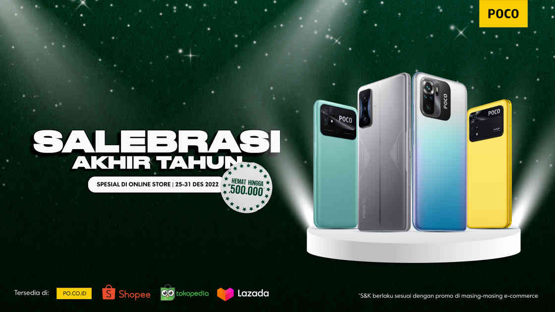 POCO memberikan banyak pilihan smartphone dengan harga paling ekstrem untuk rayakan tahun baru.