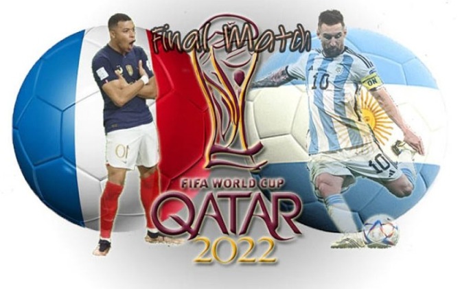 Final Piala Dunia 2022 Prancis vs Argentina. (ANTARA/Juns)