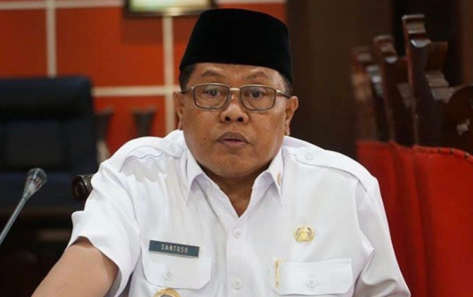 Wali Kota Blitar Santoso jadi korban perampokan di rumah dinasnya, Senin (12/12). (Dok JawaPos)