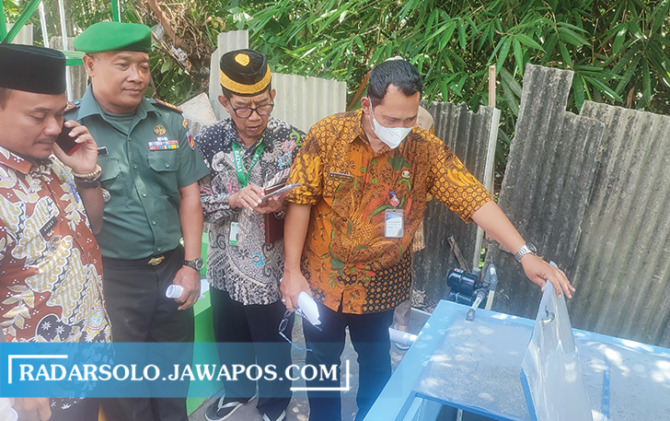 INOVASI: Pengolahan sisa air wudu di Masjid Jami’ Sukodono. (AHMAD KHAIRUDIN/RADAR SOLO)