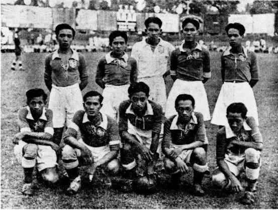 Skuad Hizbul Wathan (HW) Solo di era 1940an.