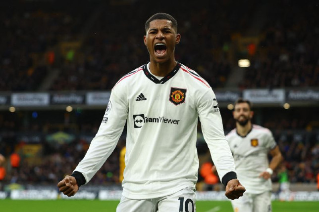 Ilustrasi: Penyerang Manchester United Marcus Rashford. (Molly Darlington/Reuters/Antara)