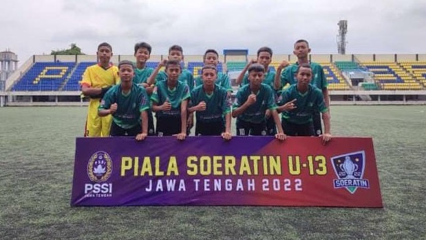 Skuad PSIK Klaten junior di ajang Piala Soeratin U-13 zona Jateng 2023.
