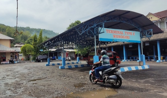 Lokasi Terminal Tipe C Wonogiri. Lokasi ini bakal menjadi titik endapan Trans Jateng. (IWAN ADI LUHUNG/RADAR SOLO)