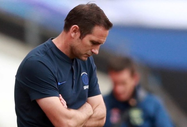 Pelatih Everton Frank Lampard. (Adam Davy/Reuters/Antara)
