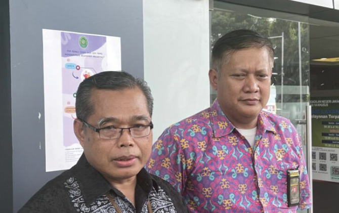 Humas PN Jakarta Selatan Djuyamto. (ANTARA/Putu Indah Savitri)