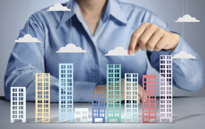 Ilustrasi memulai bisnis properti.