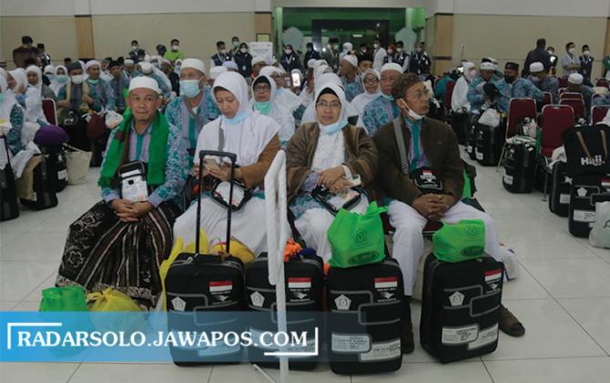 Ilustrasi  calon jamaah haji tengah berada di Asrama Haji Donohudan Boyolali, tahun lalu. (M. IHSAN/RADAR SOLO)