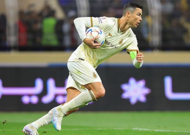 Cristiano Ronaldo di Al Nassr. (Ali Aldaif/AFP/Antara)