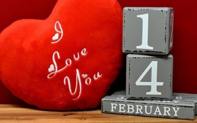 Ilustrasi hari Valentine  atau Valentine