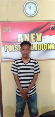 PASRAH: Eko Nuryadi pelaku pencurian handphone yang berhasil kepolisian. (ISTIMEWA)