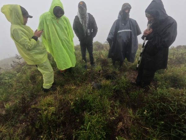 Proses ekskavasi Situs Timboa di ketinggian 2.700 MDPL kawasan Taman Nasional Gunung Merbabu. (DOK.BTNGMb)