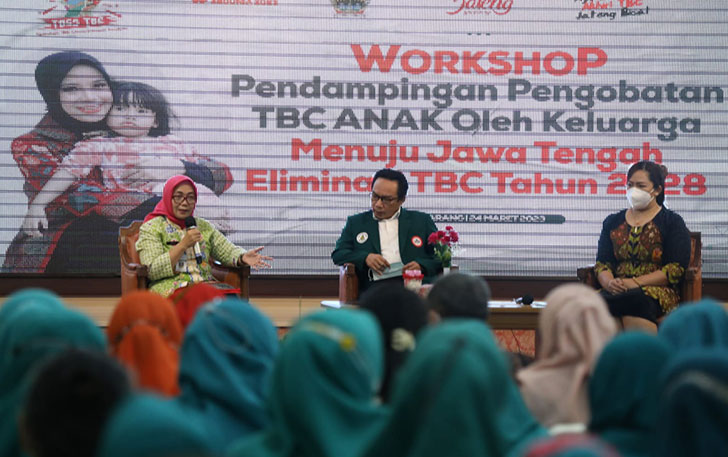 Workshop Pendampingan Pengobatan TB Anak yang digelar di Grhadhika Bakti Praja, Jumat (24/3).