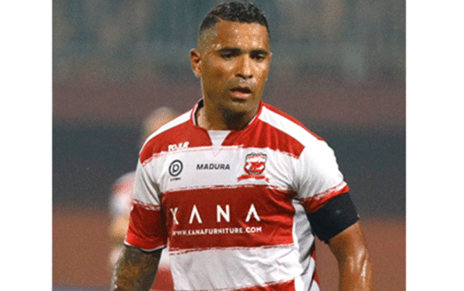 Beto Goncalves akan menjadi salah satu tumpuan Madura United saat menyambut PSS Sleman. (Angger Bondan/Jawa Pos)
