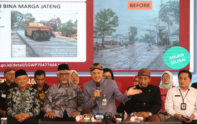 Gubernur Jawa Tengah Ganjar Pranowo respons cepat keluhan masyarakat saat musrenbang wilayah Jekutibanglor (Kabupaten Jepara, Kudus, Pati, Rembang dan Blora) di pendapa Kabupaten Rembang, Kamis (16/3).