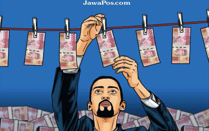 Ilustrasi Tindak pidana pencucian uang.