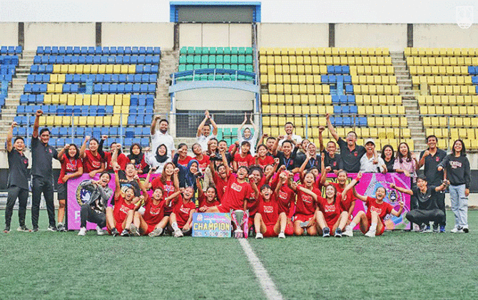 Persis Women juarai Piala Pertiwi 2023 zona Jawa Tengah usai kalahkan PSIK Putri Klaten di Stadion Citarum, Selasa (21/3). (PERSIS SOLO OFFICIAL)