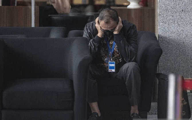 Rafael Alun Trisambodo kini resmi ditetapkan sebagai tersangka oleh KPK. (ANTARA/Aprillio Akbar)