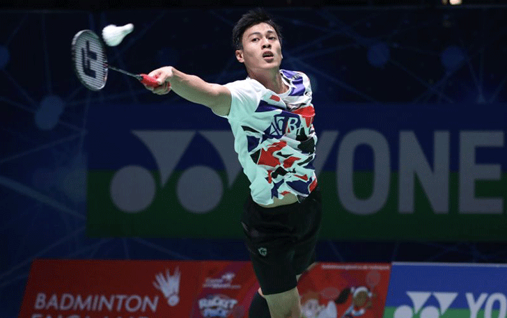 Shesar Hiren Rhustavito tersingkir pada babak pertama All England 2023 setelah dikalahkan Ng Tze Yong pada babak pertama di Birmingham, Inggris, Selasa. (ANTARA/PP PBSI)