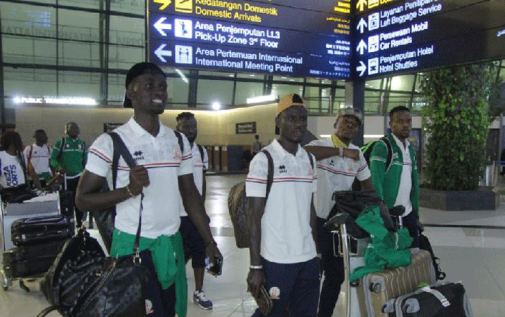 Timnas Burundi telah menginjakkan kaki di Jakarta melalui Bandara Internasional Soekarno Hatta, Jakarta. (PSSI)
