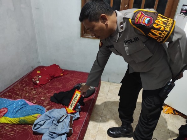 MASIH AMAN: Lokasi rumah Parimin, warga Dusun Gelang RT 30, Desa Kliwonan, Kecamatan Masaran yang diobrak abrik maling. (RUDI HARTONO/RADAR SOLO)