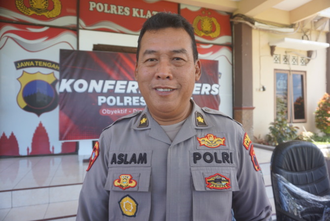 Kabag Ops Polres Klaten Kompol Muhamad Aslam. (ANGGA PURENDA/RADAR SOLO)
