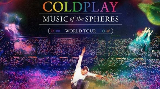 Ilustrasi poster konser Coldplay di Jakarta. (ISTIMEWA)