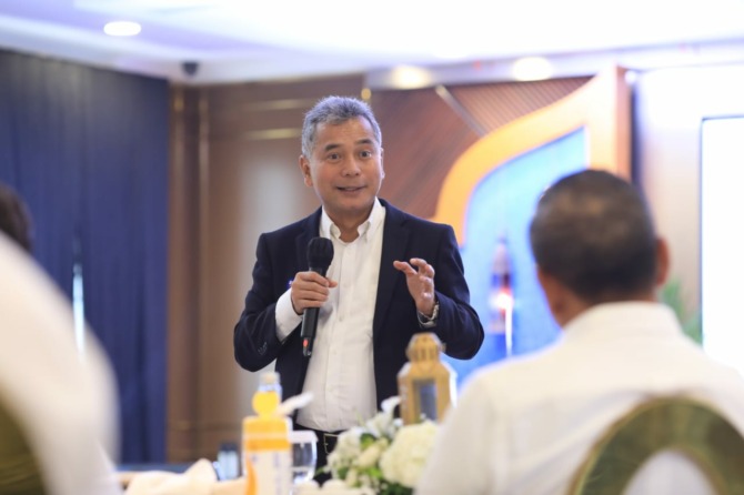Direktur Utama BRI Sunarso menyebut hingga Maret 2023, capital adequacy ratio atau rasio permodalan BRI tercatat mencapai sebesar 24,9 persen. Angka tersebut jauh melampaui ketentuan Basel III, yakni 17 persen. (DOK.BRI)