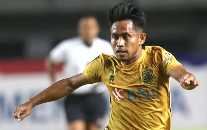 Andik Vermansah ketika membela Bhayangkara FC. (Angger Bondan/Jawa Pos)