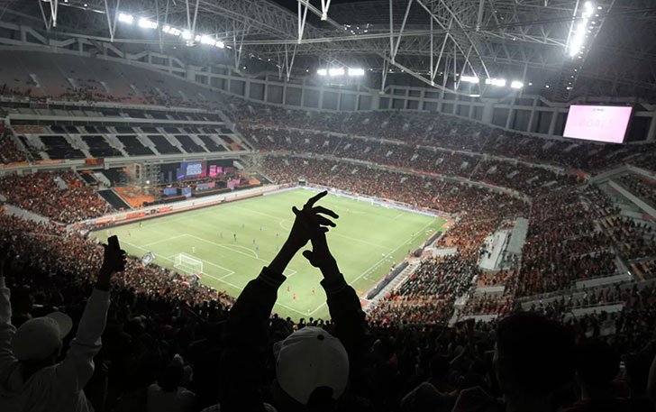 Jakarta International Stadium (JIS). (HARITSAH ALMUDATSIR/JAWA POS)