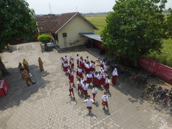 TINGKATKAN MUTU: Mitigasi bencana di salah satu SD di Sukoharjo. (BPBD SUKOHARJO FOR RASO)