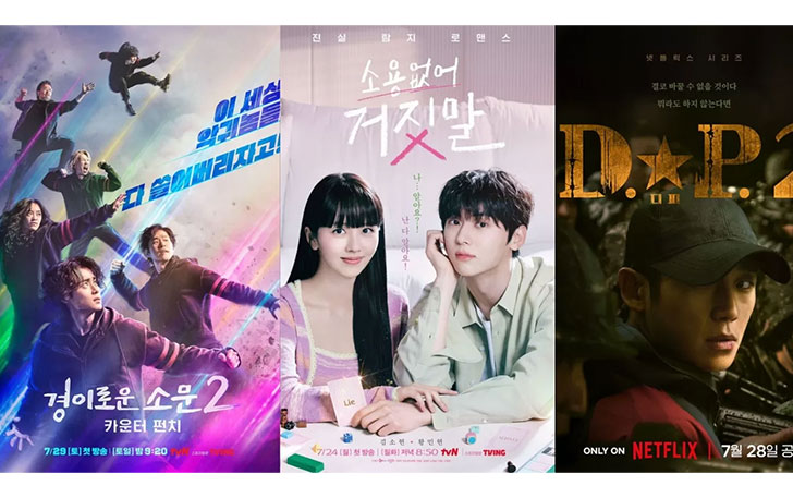 Judul-judul drama Korea yang tayang bulan Juli. (dok. tvN dan Netflix)
