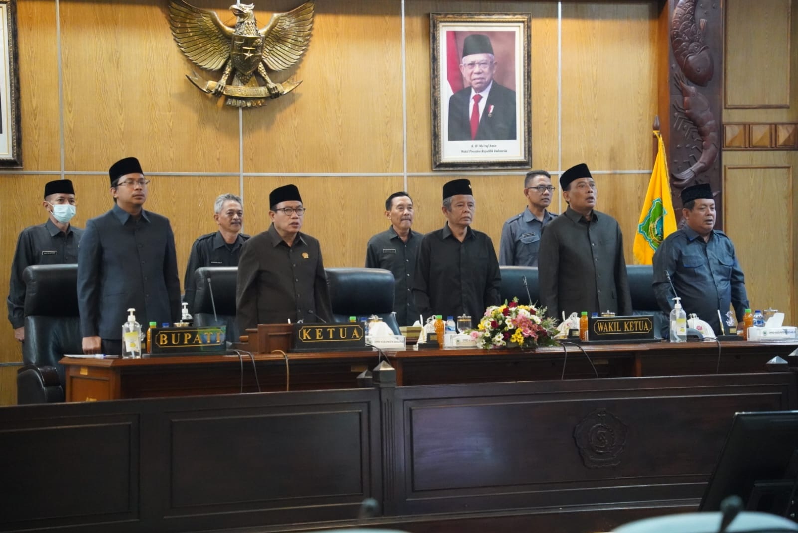 FOKUS: Suasana rapat paripurna yang membahas tentang laporan pertanggungjawaban APBD 2022, Senin (3/7). (IST)