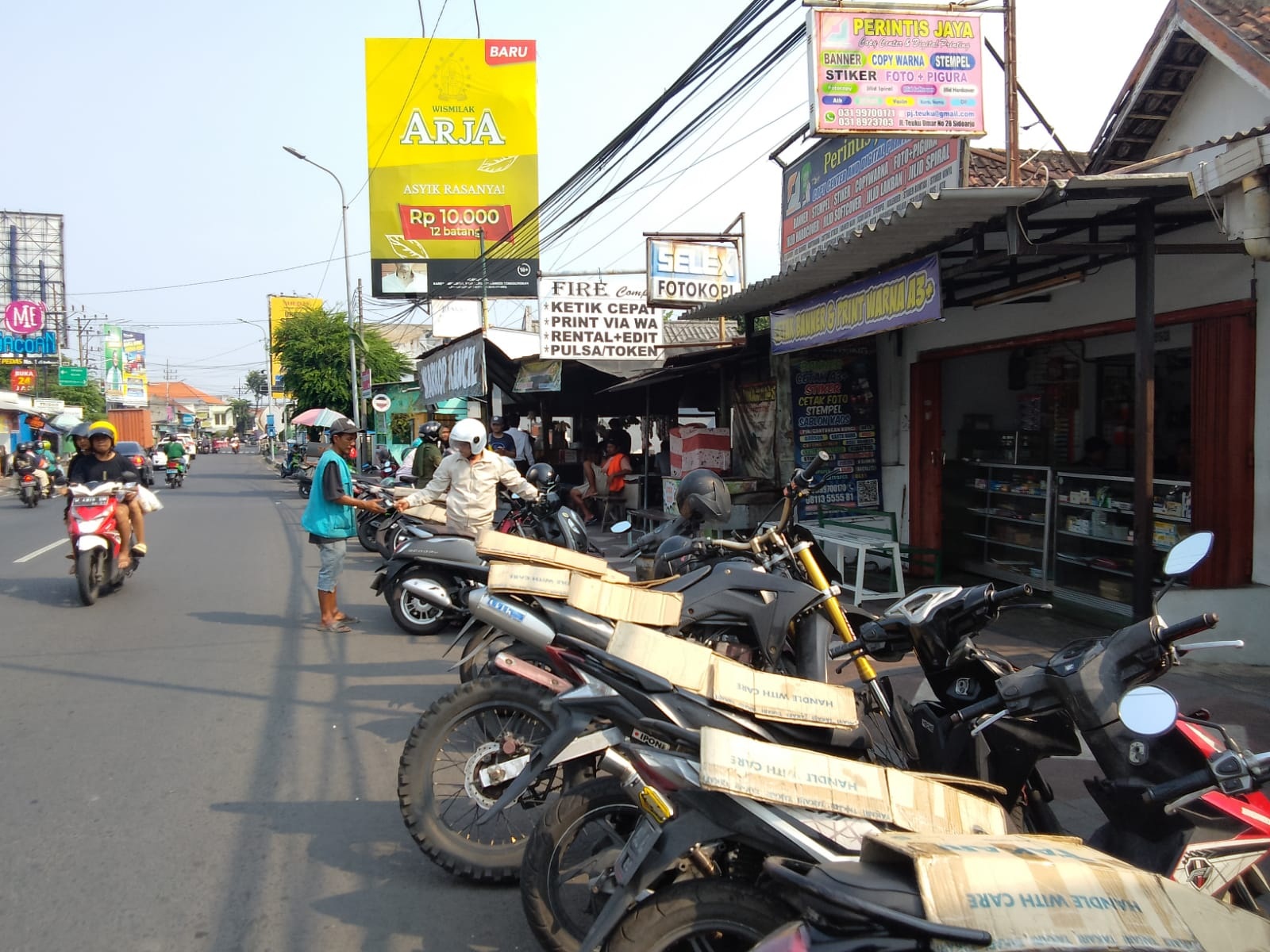 DITATA: Salah satu titik parkir yang masuk dalam potensi pendapatan.