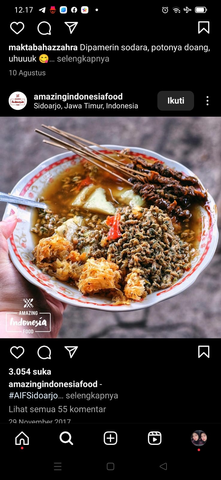 lontong kupang (foto: instagram @amazingindonesiafood)