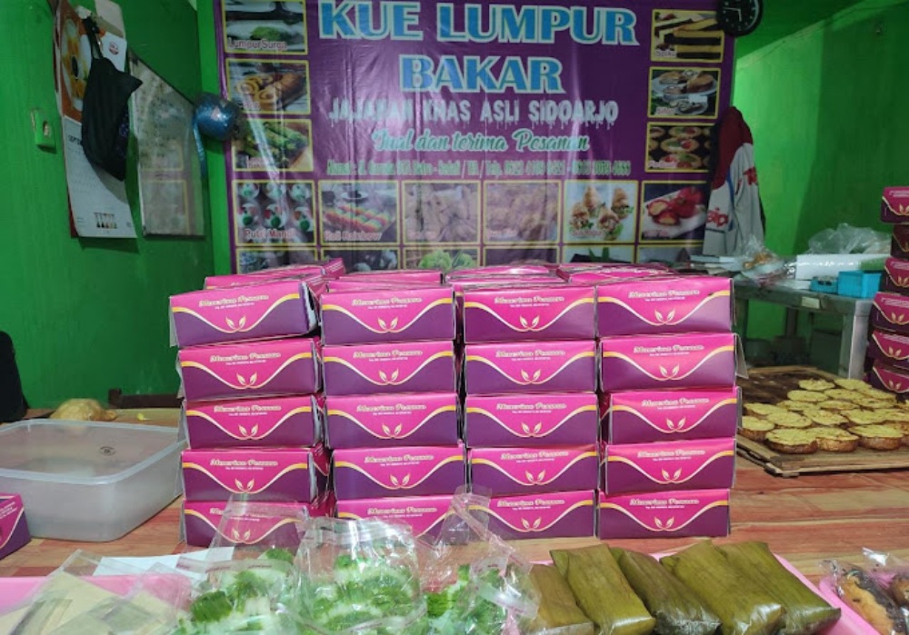 Kue Lumpur Bakar Pak Muji. (IST)