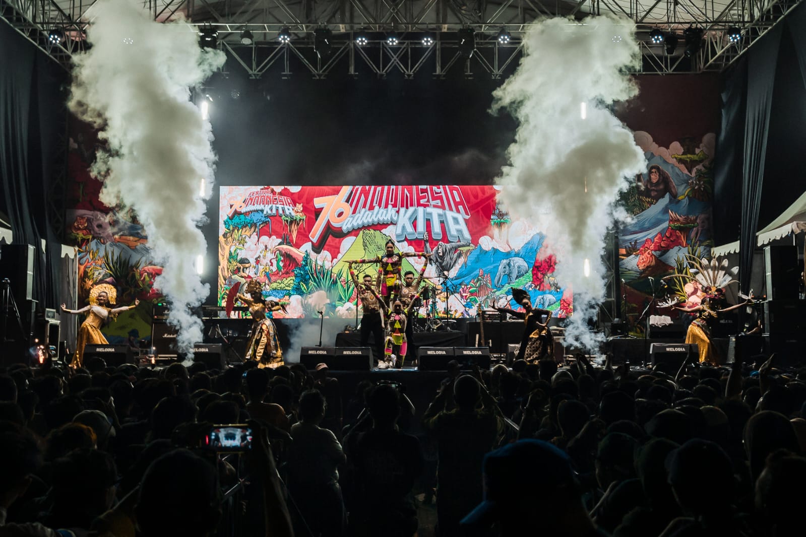 SUKSES: Festival 76 Indonesia Adalah Kita (IAK) di Sidoarjo, Sabtu (28/10/2023).