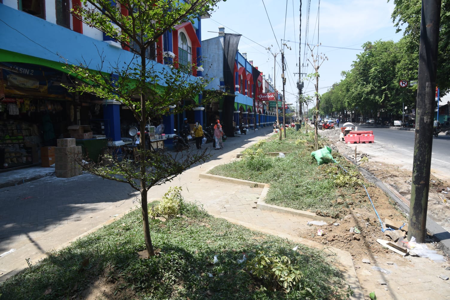 BERSIH: Kondisi Pasar Larangan yang masih tahap revitalisasi. (IST)  &nbsp;