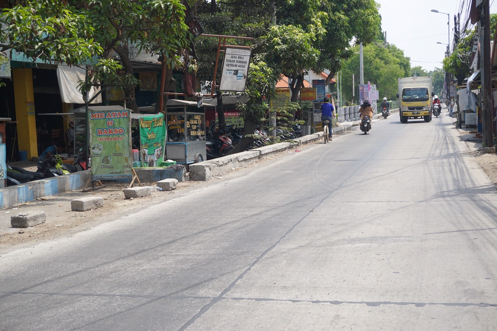 TAHAN LAMA: Kondisi Ruas Jalan Kwangsan yang sudah mulus usai dicor. (IST)