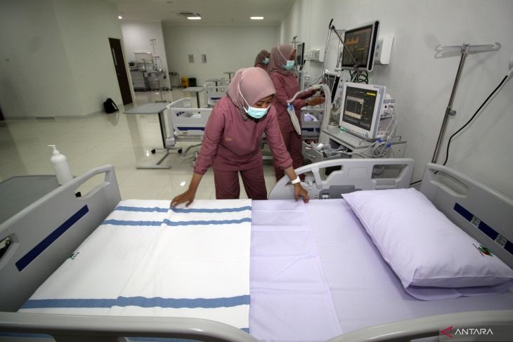 DITINGKATKAN: Ruang rawat inap di RSUD Barat Sidoarjo. (IST/Antara)