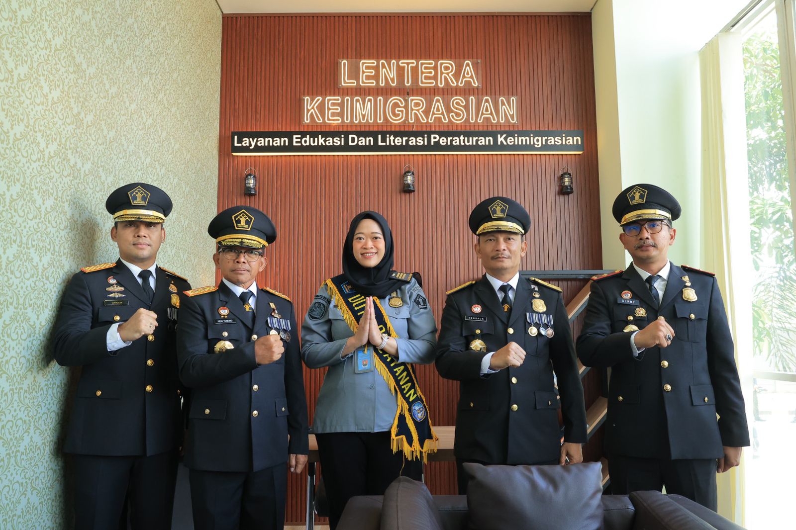 PERCONTOHAN: Inovasi andalan Imigrasi Surabaya yakni Lentera Keimigrasian.