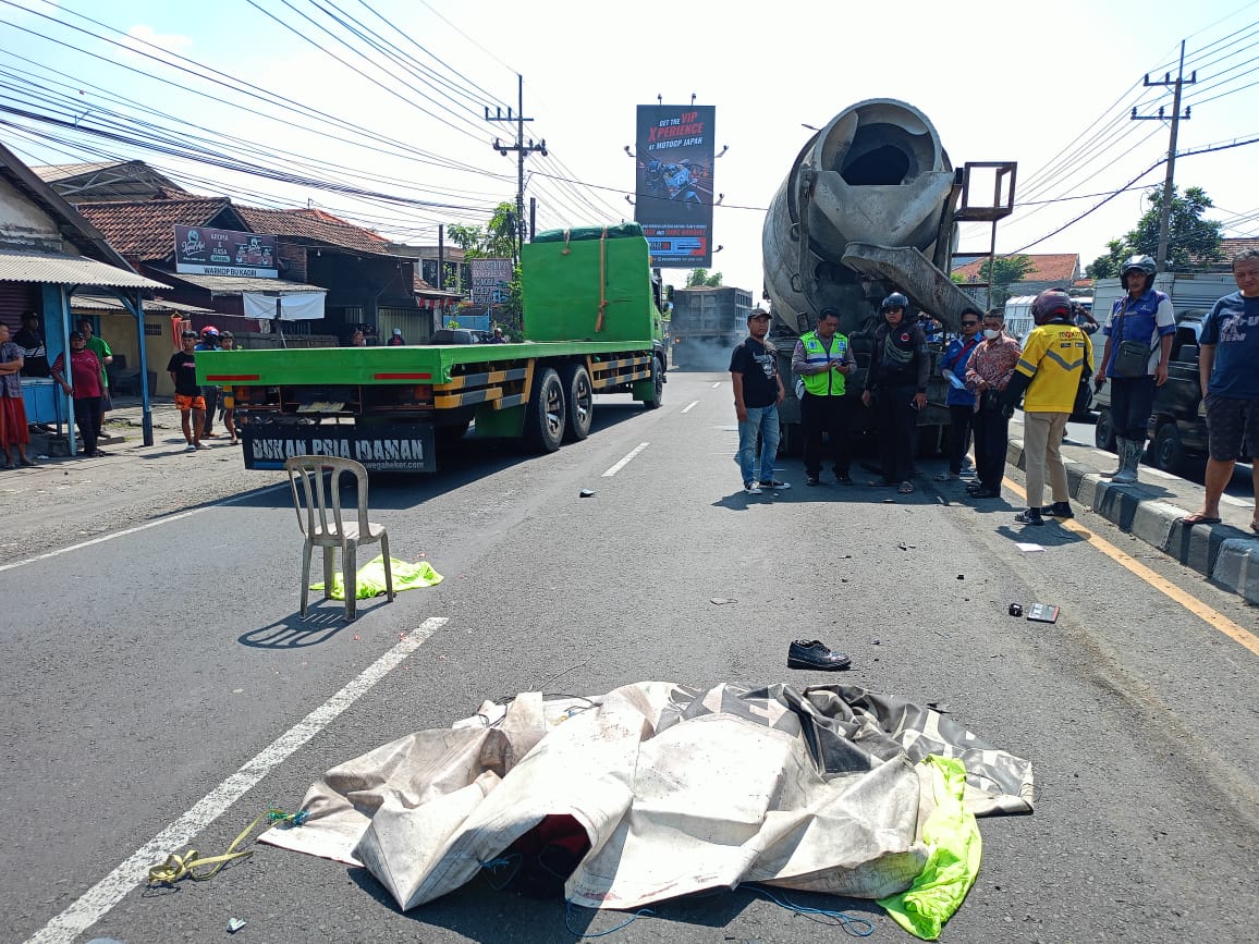 TRAGIS : TKP kejadian kecelakaan di Taman. (IST)