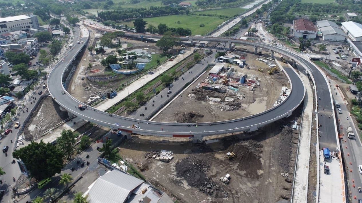 DIBUKA LAGI: Flyover Aloha Sidoarjo bakal difungsikan untuk mendukung jalur mudik Lebaran. (IST)