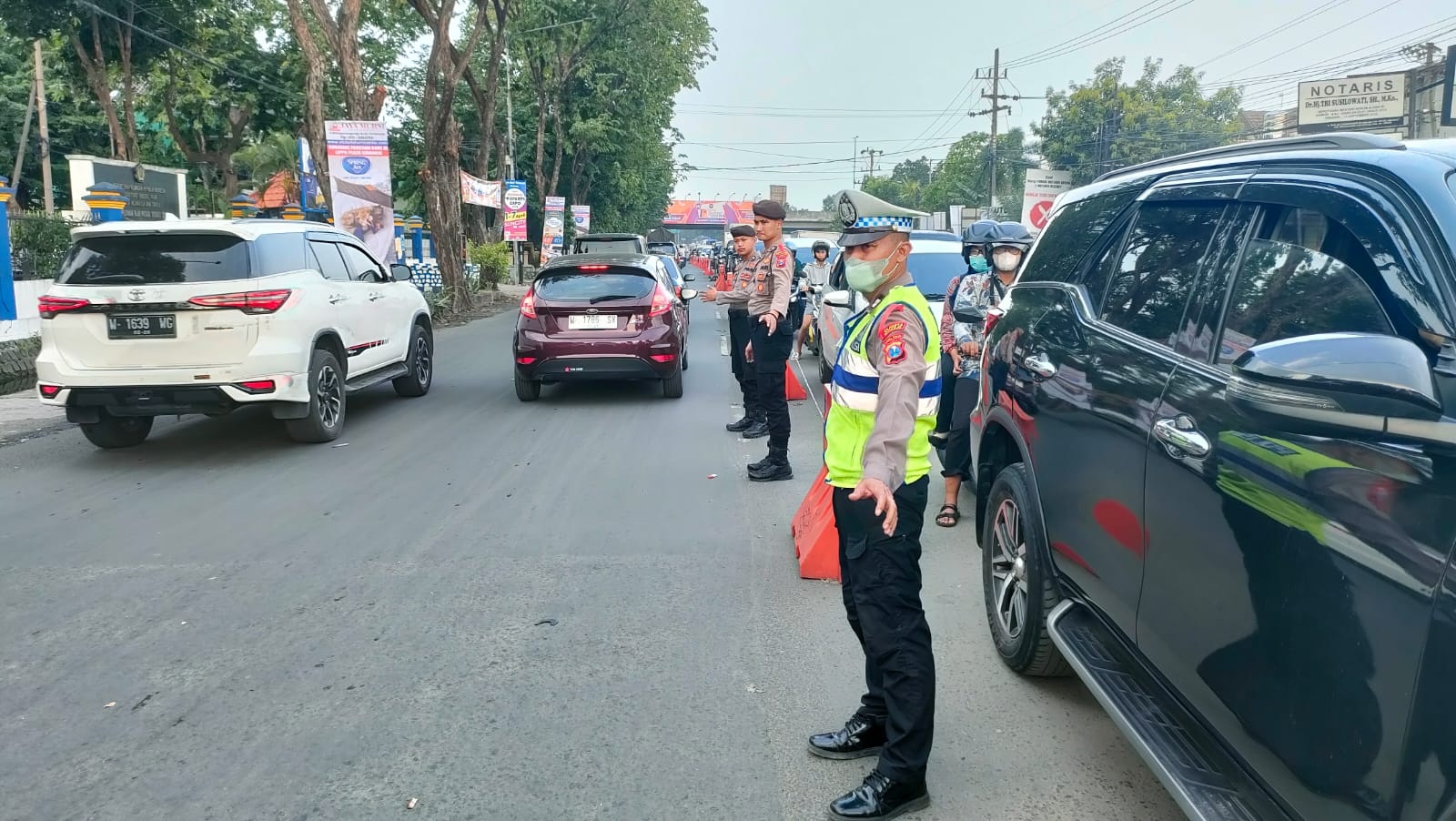 LANCAR: pengaturan arus lalu lintas selama libur Lebaran dinilai efektif cegah kemacetan. (IST)