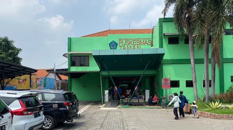LAYANAN KESEHATAN: Puskesmas Taman, salah satu fasilitas kesehatan di Sidoarjo yang akan melaksanakan program PMT. (DOK)