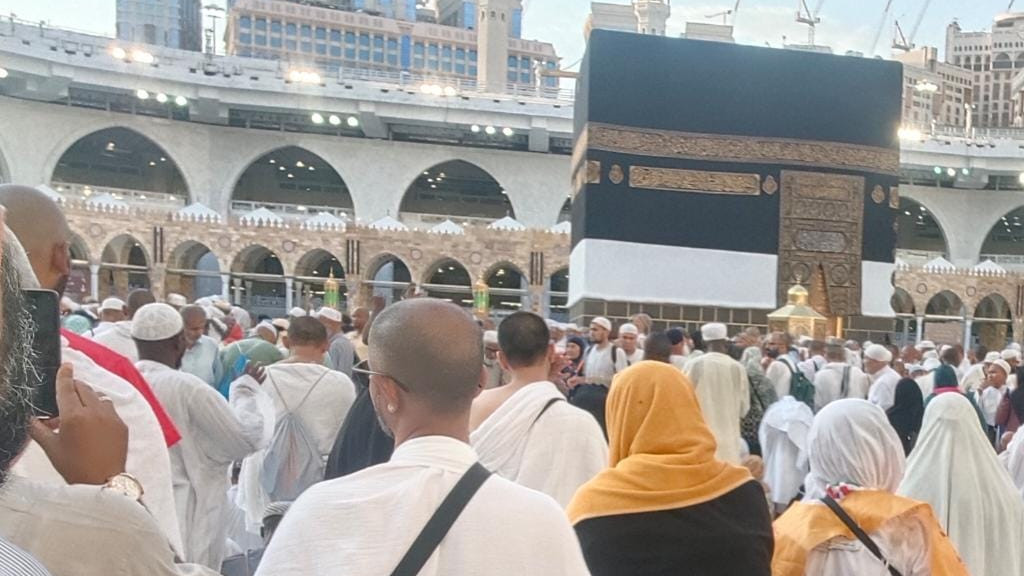 IBADAH: Jemaah haji saat berada di Mekkah. (IST/Kemenag RI)